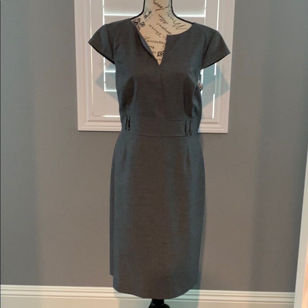 Tahari Gray Dress